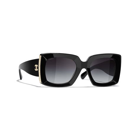 chanel rectangle sunglasses ch5435|CHANEL 5435 Rectangle Acetate Sunglasses .